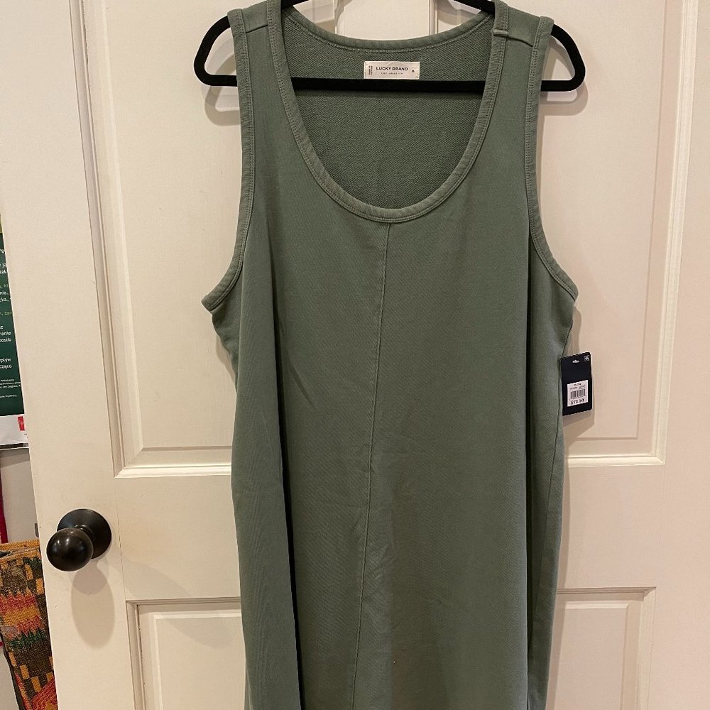 NWT sleeveless army green dress by Lucky size XL